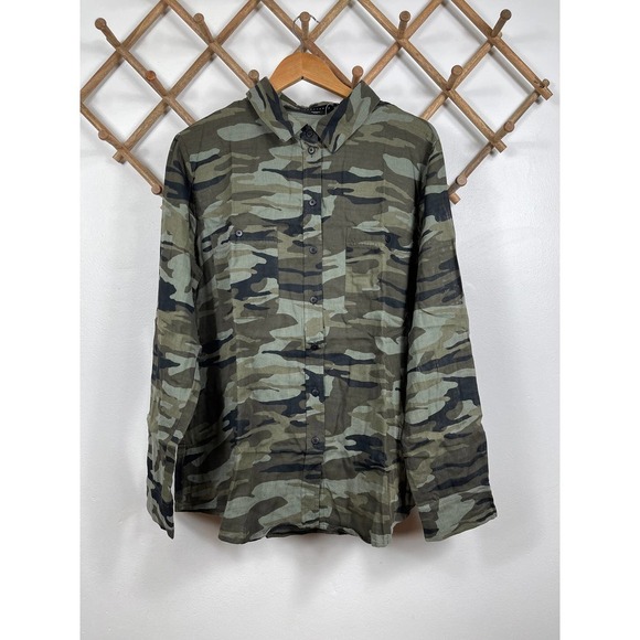 Sanctuary Camouflage Button Down Shirt - Picture 2 of 10